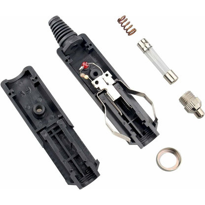 2 Pack Dc 12V Male Cigarette Lighter Socket Power Plug With 10A Red Fuse And LED Power Indicator V1188-MS-227-0529