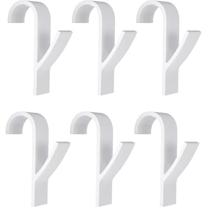 Towel Radiator 6 Pieces, Towel Hook For Radiator, Towel Dryer Hook, White Plastic V1188-MS-227-0531