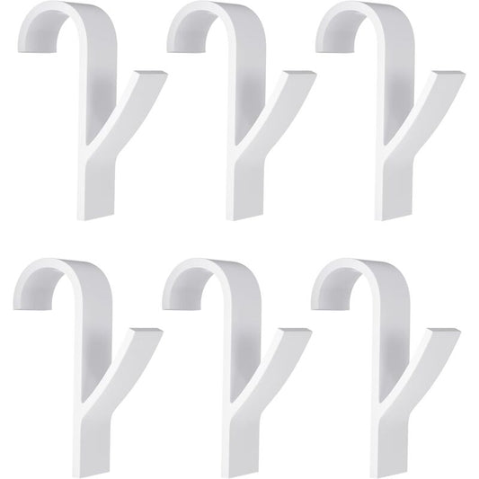 Towel Radiator 6 Pieces, Towel Hook For Radiator, Towel Dryer Hook, White Plastic V1188-MS-227-0531