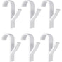 Towel Radiator 6 Pieces, Towel Hook For Radiator, Towel Dryer Hook, White Plastic V1188-MS-227-0531