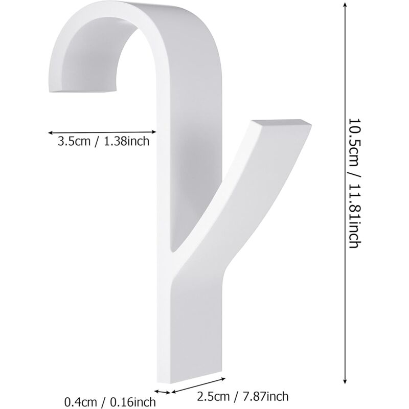 Towel Radiator 6 Pieces, Towel Hook For Radiator, Towel Dryer Hook, White Plastic V1188-MS-227-0531