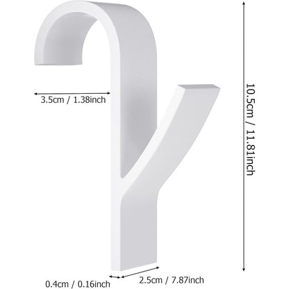 Towel Radiator 6 Pieces, Towel Hook For Radiator, Towel Dryer Hook, White Plastic V1188-MS-227-0531