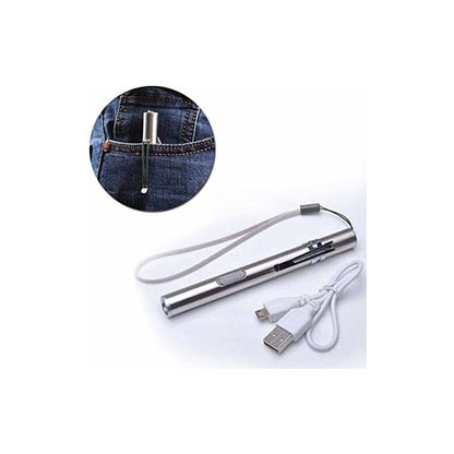 3 Pack Nurse Pen Light Medical Pen Light Usb Rechargeable LED Flashlight Stainless Steel Torch For Doctors V1188-MS-227-0532