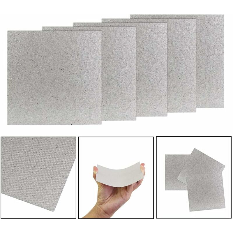 5 pcs Microwave Plate Waveguide Cover Universal Microwave Oven Mica Plate Mica Sheet 1210Cm Easy To Cut For V1188-MS-227-0538
