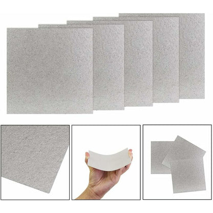 5 pcs Microwave Plate Waveguide Cover Universal Microwave Oven Mica Plate Mica Sheet 1210Cm Easy To Cut For V1188-MS-227-0538