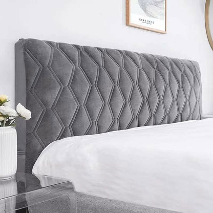 Headboard Cover, Protector Slipcover With Stretch Side, Washable Dustproof Cover (Color : DArk Gray, Size : V1188-MS-227-0542