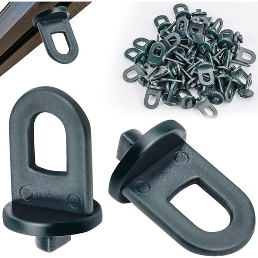 50 pcs Greenhouse Clips,Greenhouse Accessory,Climbing Plant Support Hanging Kit Clips For Greenhouse(Green) V1188-MS-227-0547