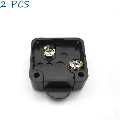 2 pcs Cabinet Door Switches Automatic Switch 1A 250V Closet Lamp Switches (Black) V1188-MS-227-0552