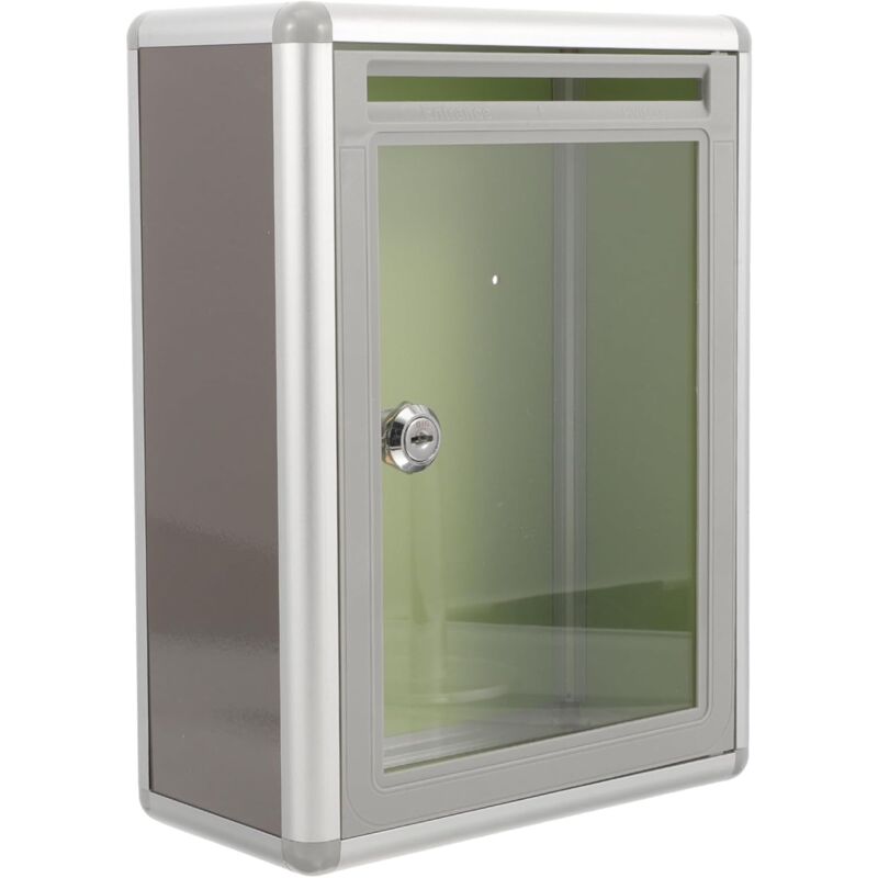 1 pcs Box Plexiglass Donation Box Tips Box Transparent Enclosure Mailboxes Wall Mounted Send Take Ball With V1188-MS-227-0554