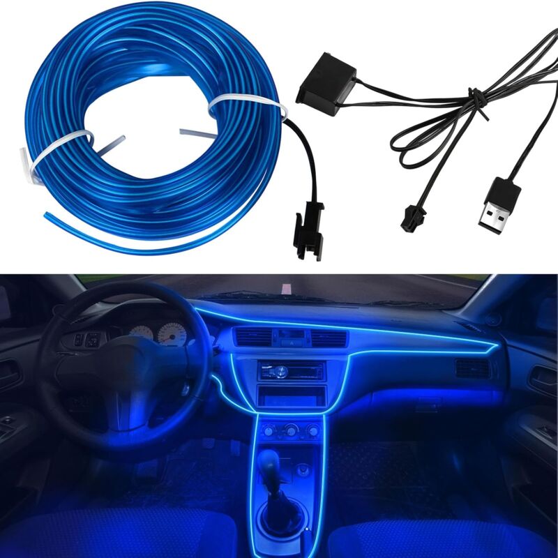 5M Car Interior Lighting,LED Car Interior,5V El Wire LED Light Strip For Car Interior,LED Car Interior Light V1188-MS-227-0555