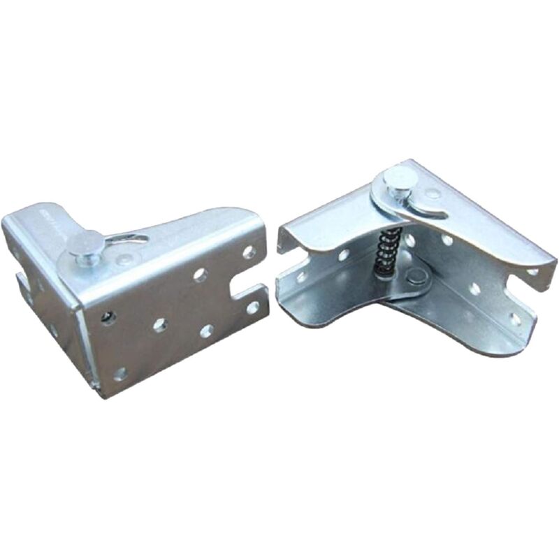 Self-Locking Folding Leg Bracket, Folding Worktop, Folding Kitchen Table (2 Silver) V1188-MS-227-0557