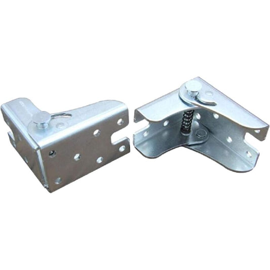 Self-Locking Folding Leg Bracket, Folding Worktop, Folding Kitchen Table (2 Silver) V1188-MS-227-0557