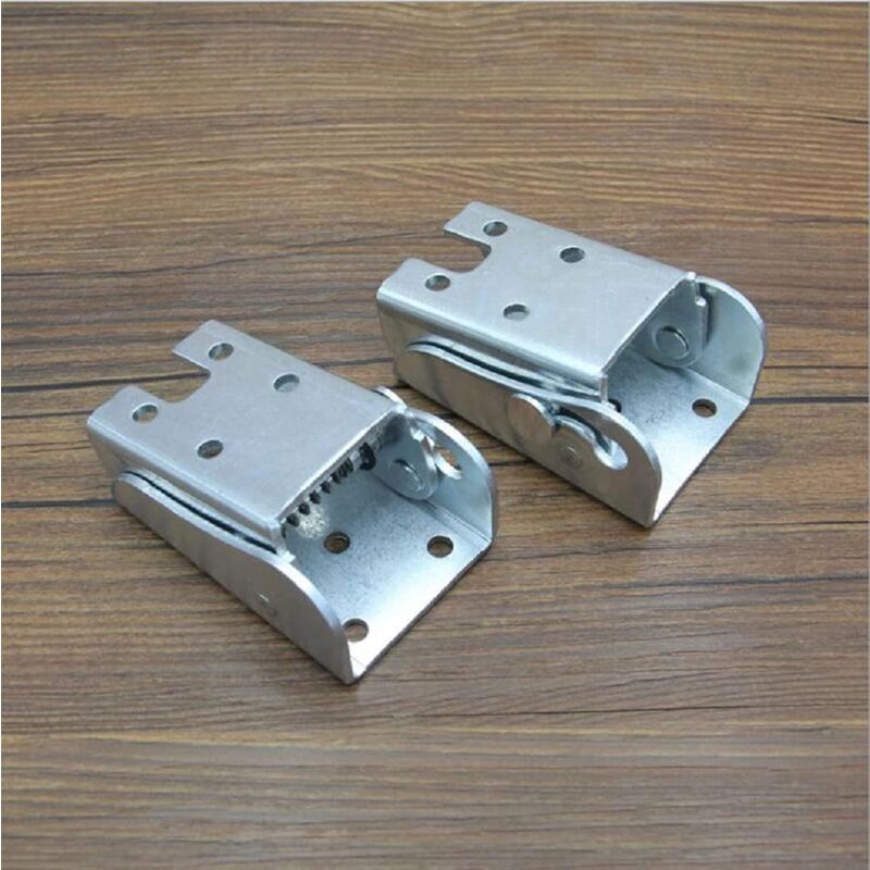 Self-Locking Folding Leg Bracket, Folding Worktop, Folding Kitchen Table (2 Silver) V1188-MS-227-0557