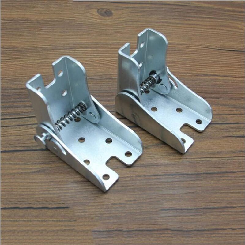 Self-Locking Folding Leg Bracket, Folding Worktop, Folding Kitchen Table (2 Silver) V1188-MS-227-0557