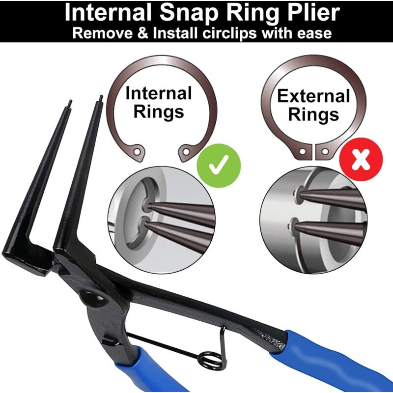 Circlip Pliers Cylinder Ring Pliers Remove Internal Rings Bending Pliers For Trucks, Cars, Motorcycles V1188-MS-227-0558