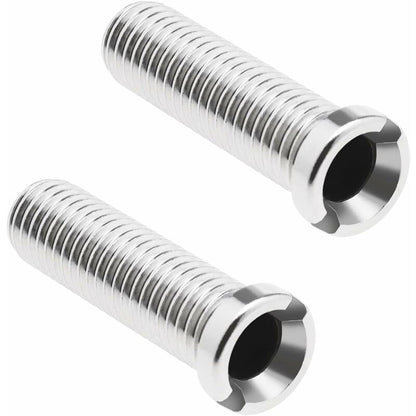 2 pcs 304 Stainless Steel Kitchen Sink Strainer Screws Waste Strainer Threaded Screw Connector M12x45Mm Sink V1188-MS-227-0560