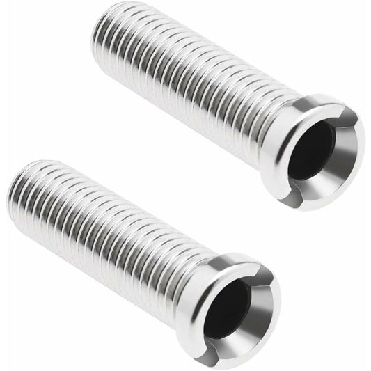2 pcs 304 Stainless Steel Kitchen Sink Strainer Screws Waste Strainer Threaded Screw Connector M12x45Mm Sink V1188-MS-227-0560