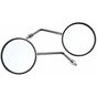 Rearview Mirror - 1 Pair 10Mm ROund Chrome Silver Motorcycle Rearview Mirrors. Left And Right Side Mirror. V1188-MS-227-0563