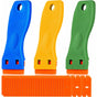 3 Pieces Plastic Scraper With 50 Pieces Plastic Blades Scrapers Ceramic Hob Glass Plate Scraper For Removing V1188-MS-227-0565
