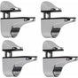 Adjustable Glass Shelf Bracket, 4 pcs Glass Shelf Support, Wall Mounted Glass Clamp, Glass Shelf Bracket, For V1188-MS-227-0566