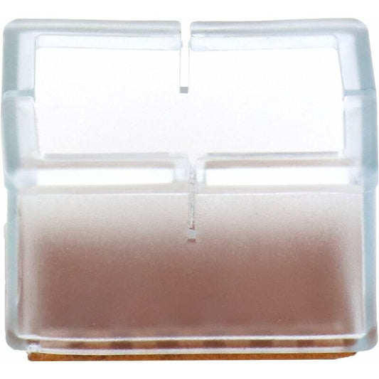 12 pcs Rectangle Silicone Chair Leg Protectors For Chair/Table/Sofa Legs Width 24-30Mm X Length 39-47Mm V1188-MS-227-0567