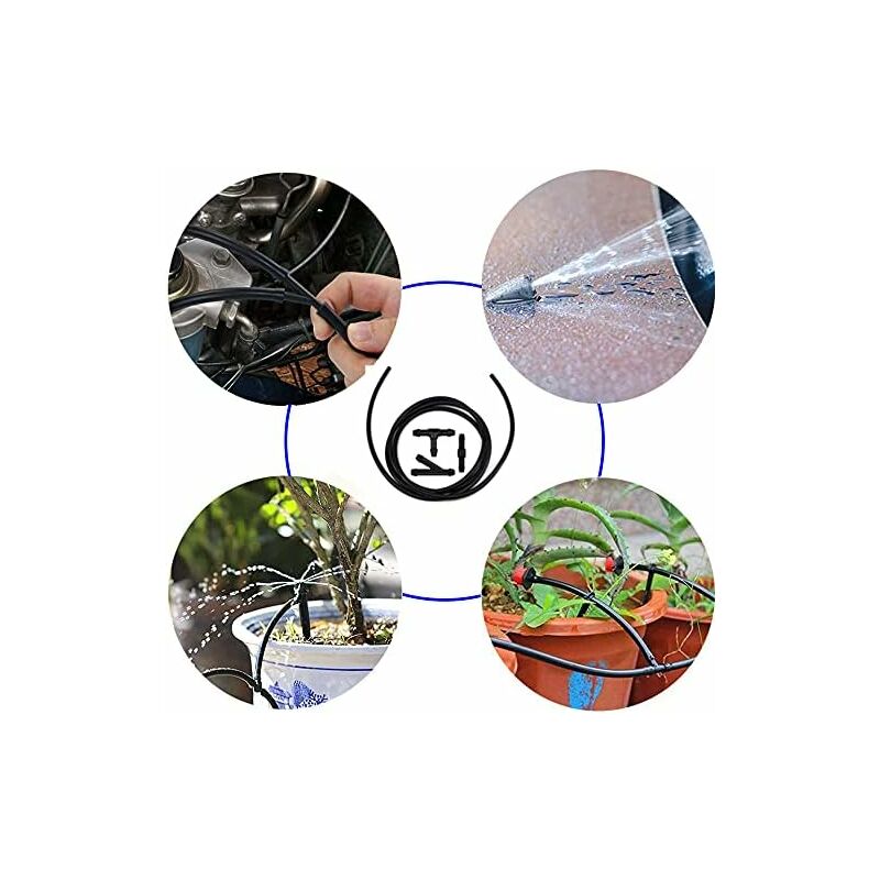 10 pcs Windshield Wiper Hose Kit,3M Windshield Washer Fluid Hose,Windshield Wiper Nozzle Mist Washer Spray V1188-MS-227-0568