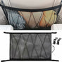 Car Storage Net 90Cmx65Cm, Multifunctional Organizer With Zipper With 2 Car Seat Hooks, Camping Car Storage V1188-MS-227-0569