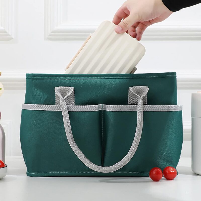Insulated Lunch Bag, Large Capacity Lunch Bag, Cooler Bag With Multiple Pockets For Office Work, Picnic V1188-MS-227-0570