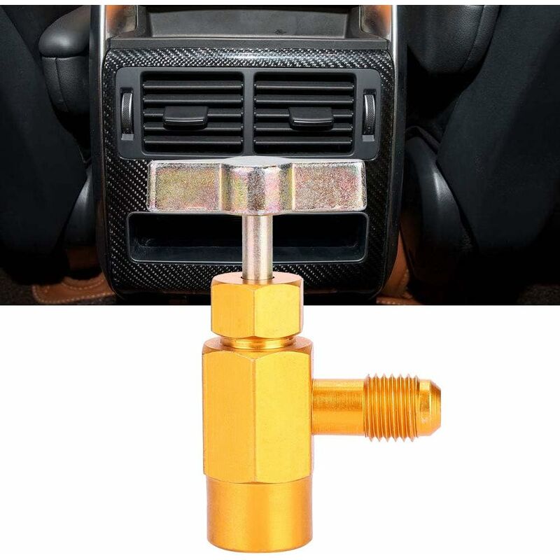 1/4" Sae Thread Adapter R-134A R-134 Ac Refrigerant Tap Can Dispenser Valve Tool 1/2" Acme Thread V1188-MS-227-0576