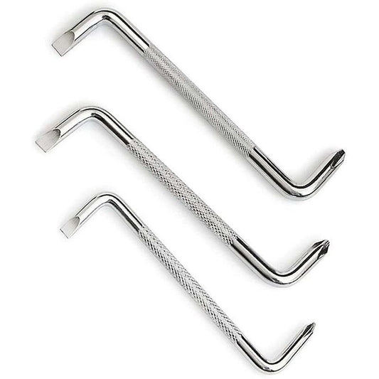 3-Piece Offset Screwdriver Set With Flat Head And Magnetic Screwdriver, Z-Type With Phillips Screwdriver V1188-MS-227-0579