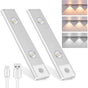 2 pcs Wireless LED Closet Lights, Dimmable Under Cabinet Lights, Motion Sensor, 3 Lighting Modes, Closet V1188-MS-227-0582