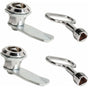 2 Sets Mailbox Lock 20Mm Furniture Lock Socket Lock With Triangle Key Locker Mailbox Security Zinc Alloy V1188-MS-227-0587