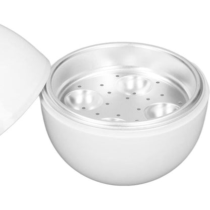 Egg Cooker With 4 Egg Capacity Microwave Hard Boiled Eggs Compact Design Pp Material Egg Steamer For Home Use V1188-MS-227-0589