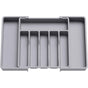 Cutlery Tray, Expandable Utensil Tray For Drawer, Adjustable Drawer Organizer For Kitchen, Compact Plastic V1188-MS-227-0596