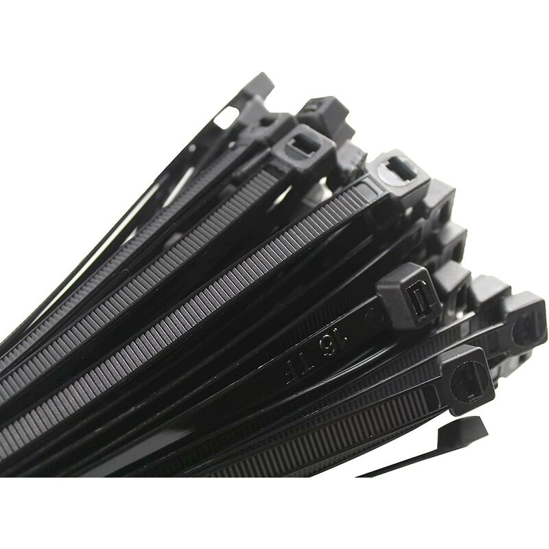 Cable Tie 200 X 2.5 Mm, Cable Tie, Rilsan Nylon Cable Ties, Cable Ties 200 Mm, Black, Pack Of 1000 Pieces. V1188-MS-227-0599