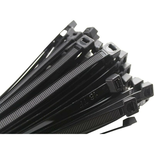 Cable Tie 200 X 2.5 Mm, Cable Tie, Rilsan Nylon Cable Ties, Cable Ties 200 Mm, Black, Pack Of 1000 Pieces. V1188-MS-227-0599