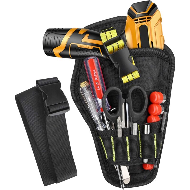 Tool Belt, Tool Holster Belt With Adjustable Belt And Open Loops For Storing Tools And Drill V1188-MS-227-0601