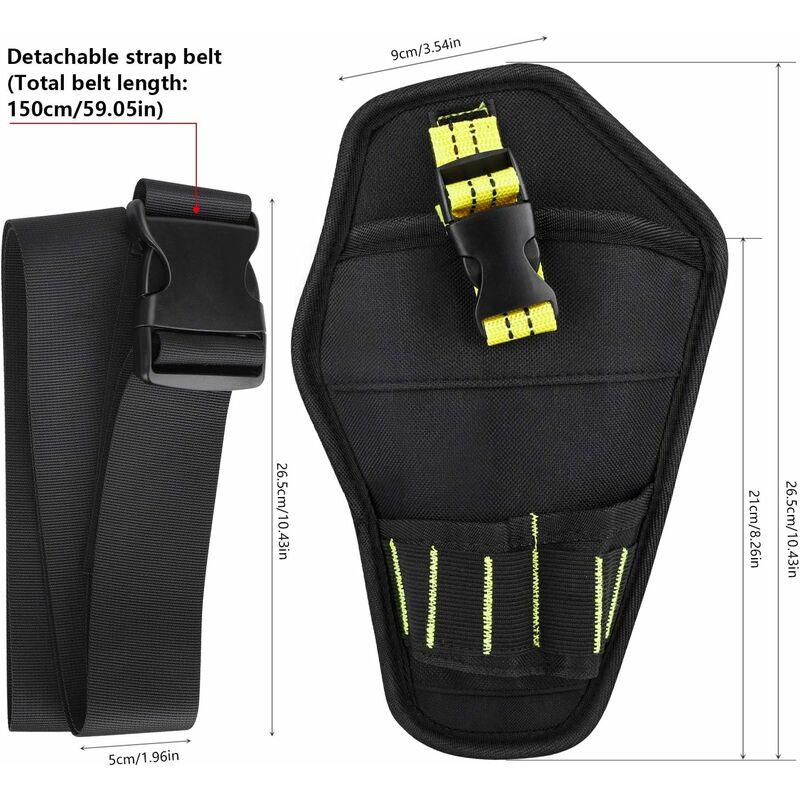 Tool Belt, Tool Holster Belt With Adjustable Belt And Open Loops For Storing Tools And Drill V1188-MS-227-0601
