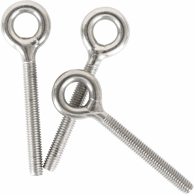 M6 304 Stainless Steel Ring Long Screw Threaded ROd Ring Bolt 10 pcs V1188-MS-227-0603