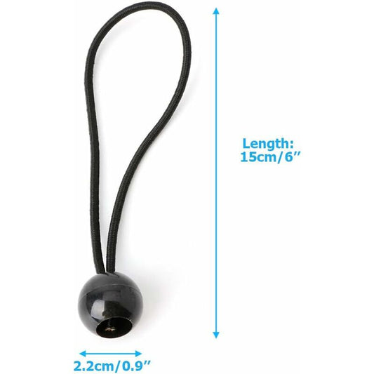 30 pcs Bungee Cords, Rubber Bungee Cords With Elastic Ball For Tarp Tents, Banner, Flag, Camping, Pavilion V1188-MS-227-0604