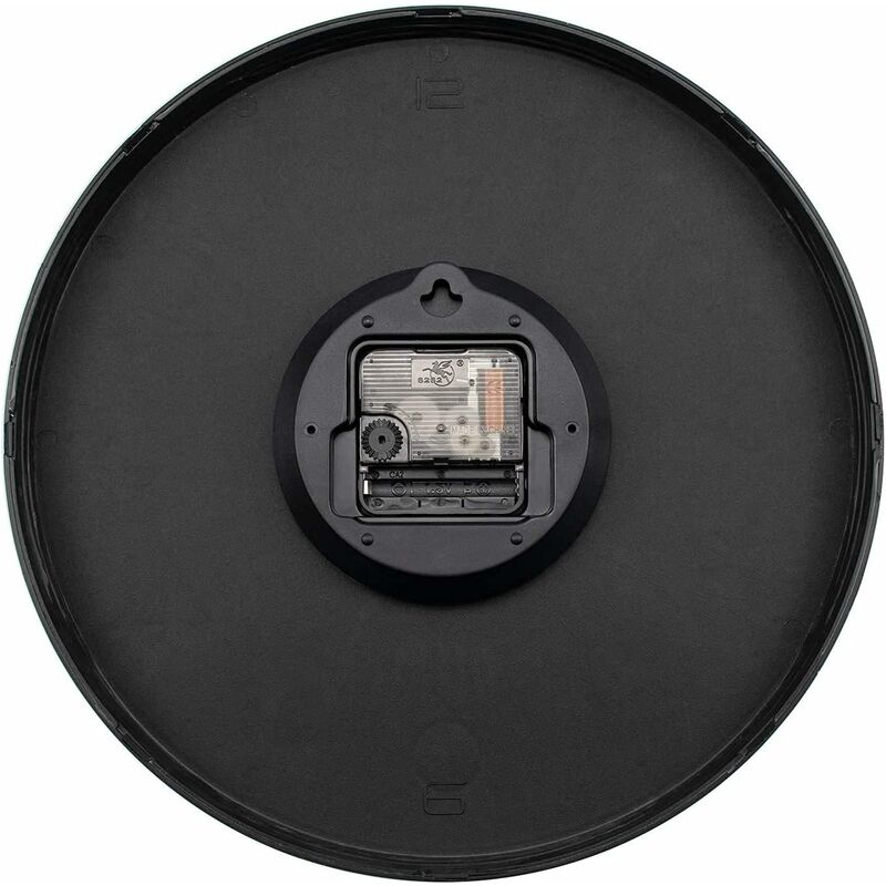 12 Inch Modern Wall Clock, Battery Operated Silent Quartz Kitchen Clock ROund Easy To Read For V1188-MS-227-0610
