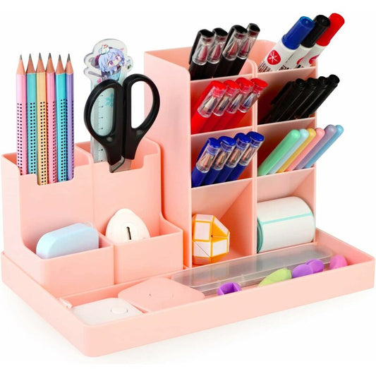 Desk Organizer, 5 Pieces Multifunctional Desk Pen Holder, Plastic Desk Storage Organizer For Kids For V1188-MS-227-0611