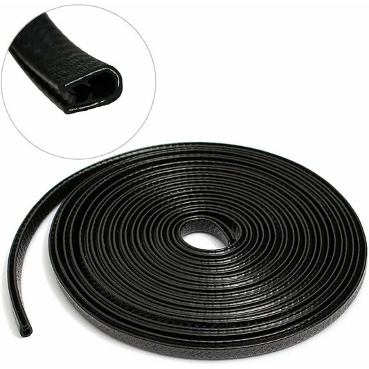 Car Door Edge Guards 4M Car Bumper Protector Rubber And Metal U Shape Door Edge Guard Strip Cars Boat V1188-MS-227-0617