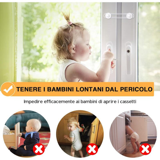 Baby Cupboard Lock, Baby Safety Window Cupboard Door Lock, Child Safety Locks For Drawers, Fridge, Home V1188-MS-227-0621