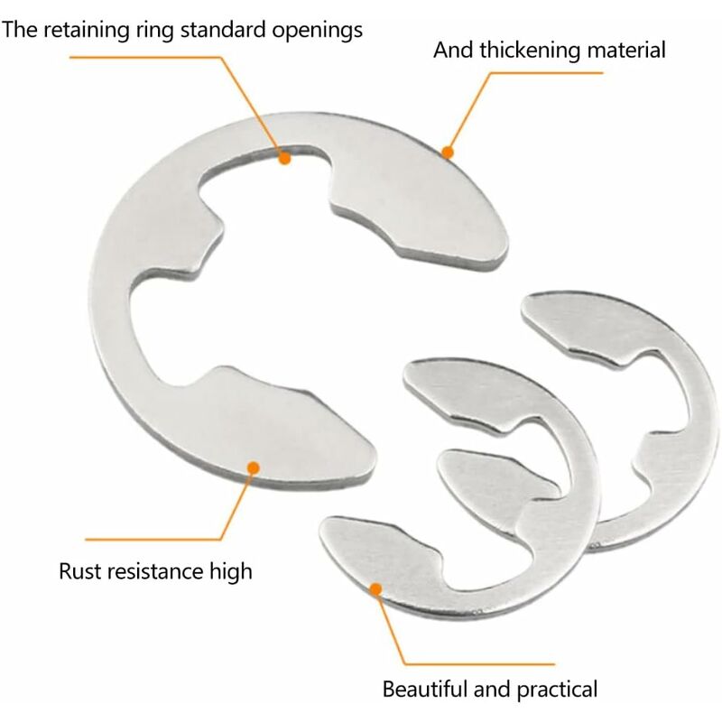 120 pcs 10 Different Sizes Stainless Steel Lock Washers With Box For Wave Groove Machine Automotive V1188-MS-227-0623