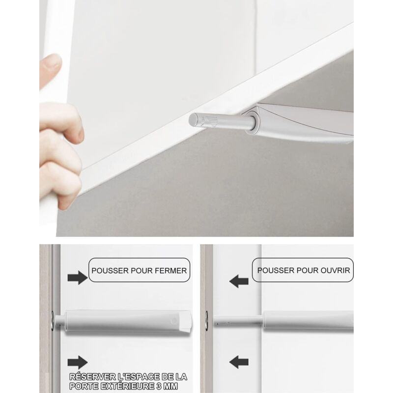 Push To Open DAmper Door Cupboard Jiayi 2 Pieces Magnetic Latch Push Open Push Cupboard Magnetic Closure For V1188-MS-227-0627