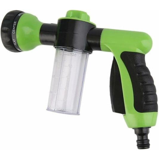 Garden Hose Nozzle With Tank For Soap Or Fertilizer - Jet Wash - Watering Accessory - 8 Watering Modes - V1188-MS-227-0629