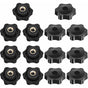 M8 Female Thread Clamping Knob, Star Head Clamping Nuts Knob, Clamping Nuts Star Shape Handle, Female Thread V1188-MS-227-0631