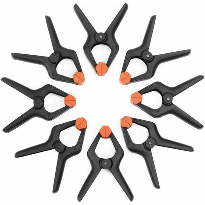 Plastic Spring Clamps, 8 Pieces, Opening Up To 25.4Mm, Clamp For Decoration, Woodworking And Photography V1188-MS-227-0635
