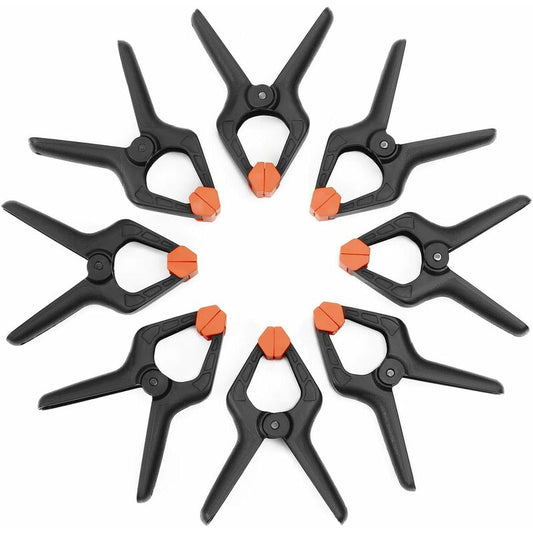 Plastic Spring Clamps, 8 Pieces, Opening Up To 25.4Mm, Clamp For Decoration, Woodworking And Photography V1188-MS-227-0635